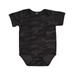 Rabbit Skins 4424 Infant Fine Jersey Bodysuit in Stormuflage size Newborn | Ringspun Cotton LA4424, RS4424