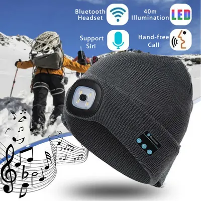Casque de sauna intelligent sans fil Bluetooth Vpig chapeau de musique d'hiver casque de téléphone