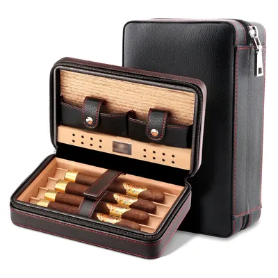 GALINER – boîte d'humidification pour cigares coffret cadeau (sans briquet ni Cutter)