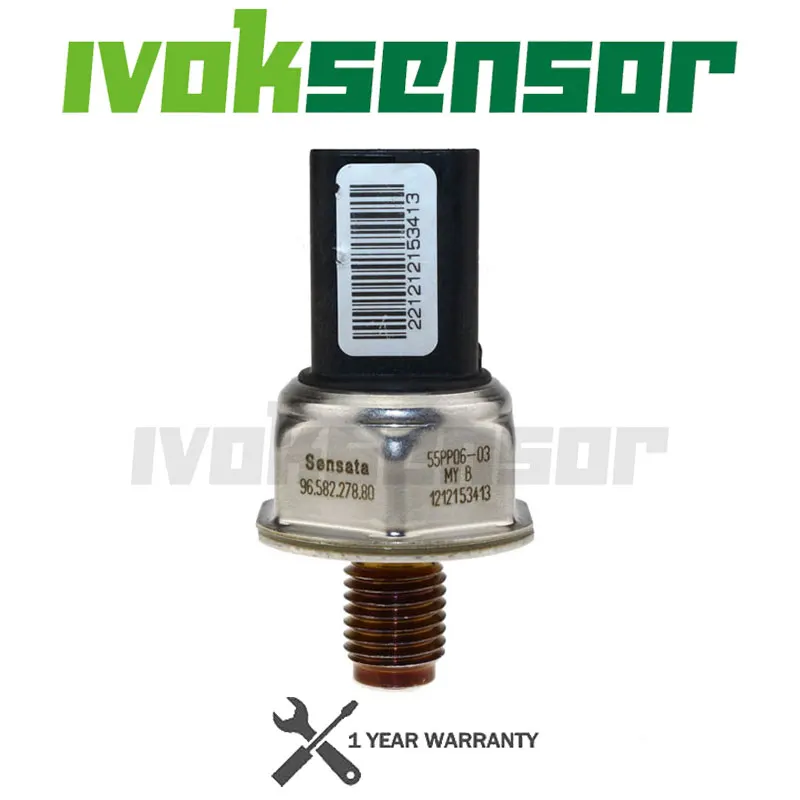 Capteur de pression sur rail de carburant 55PP06-03 9658227880 1920GW pour Peugeot 307 206 citroën C1 C2 C3 C4 Xsara Berlingo Picasso 1.4 1.6 HDI
