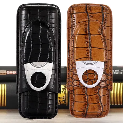 GALINER – étui à cigares en cuir Puro 2/3 Tube support accessoires de voyage humidité luxe avec