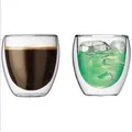 Verre à double paroi de 80ml 6 pièces/lot mini tasse à thé forme d'œuf isolation thermique pour