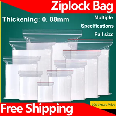Sac ziplock optique transparent sac de bancs en plastique PE XR sacs enveloppe alimentaire de
