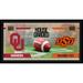 Oklahoma State Cowboys vs. Sooners Framed 10" x 20" House Divided Football Collage