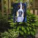 Red Barrel Studio® Luca the Bernese Mountain Dog 2-Sided Garden Flag, Polyester in Black/Blue/Gray | 15 H x 11 W in | Wayfair