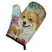 Red Barrel Studio® Corgi Momma Loves Roses Oven Mitt Polyester in Blue/Orange | 8.5 W in | Wayfair E03837AD55F64034B3187DDD415F8EB5