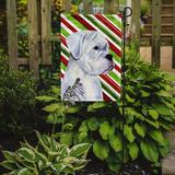 The Holiday Aisle® Becka Boxer Candy Cane Holiday Christmas 2-Sided Garden Flag, Polyester in Green | 15 H x 11 W in | Wayfair