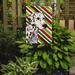 The Holiday Aisle® Bayan Dalmatian Candy Cane Holiday Christmas 2-Sided Garden Flag, Polyester in Green/Red | 15 H x 11 W in | Wayfair