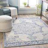 Blue/Gray 106 x 0.315 in Area Rug - Hilyard Oriental Navy/Medium Gray/Cream/Silver Gray Area Rug Laurel Foundry Modern Farmhouse® | Wayfair