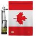 Trinx Canada Country 2-Sided Polyester 18.5 x 13 in. Flag Set in Gray/Red | 18.5 H x 13 W x 1 D in | Wayfair AEB84FF90C434B6B9EA6FD03E4D52E37