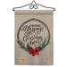 The Holiday Aisle® Pilibbos Christmas Blessings - Impressions Decorative 2-Sided 19 x 13 in. Flag Set in Gray | 18.5 H x 13 W x 1 D in | Wayfair