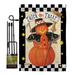 The Holiday Aisle® Cartwell Jack-O-Lantern Witch Fall Halloween Impressions Decorative 2-Sided Polyester 19 x 13 in. Flag Set | Wayfair