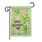 The Holiday Aisle® Clethra St. Patrick's Day Clover Spring St Patrick Impressions Decorative Vertical 2-Sided 18.5 x 13 in. Garden Flag | Wayfair