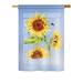 August Grove® Bulera 2-Sided Polyester 40 x 28 in. House Flag in Blue/Yellow | 40 H x 28 W in | Wayfair ECB096EB50A540BBA84C1C479CF869C0