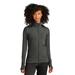 Sport-Tek LST560 Athletic Women's Sport-Wick Flex Fleece Full-Zip Jacket in Dark Grey Heather size Small | Polyester Blend