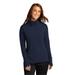 Sport-Tek LST561 Women's Sport-Wick Flex Fleece 1/4-Zip in True Navy Blue size XS | Polyester Blend