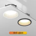 Spot Lumineux Encastrable pour le Plafond Lumière Anti-Éblouissement Lumière à Intensité Variable