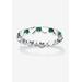 Women's Simulated Birthstone Heart Eternity Ring by PalmBeach Jewelry in May (Size 10)