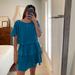 Zara Dresses | Blue Zara Mini Dress | Color: Blue | Size: S