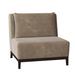 Slipper Chair - Duralee Barton 35" Wide Polyester Down Cushion Slipper Chair Other Performance Fabrics in White/Black/Brown | Wayfair