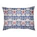 East Urban Home New England Football Baroque Outdoor Pillow Metal in Red/Blue/White | 6 H x 50 W x 40 D in | Wayfair