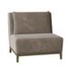 Slipper Chair - Duralee Barton 35" Wide Polyester Down Cushion Slipper Chair Other Performance Fabrics in Gray | 34 H x 35 W x 34 D in | Wayfair