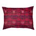 East Urban Home New England Football Baroque Indoor Pillow Metal in Red/Blue | 5 H x 40 W x 30 D in | Wayfair 57959DAAE1BF490FB0685CD4D79CB2E5