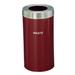 Glaro, Inc. Trash Can Stainless Steel in Red/Gray | 30 H x 15 W x 15 D in | Wayfair W1542BY-SA-W4