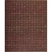 Brown 48 x 0.063 in Area Rug - Samad Rugs Metropolitan Geometric Handwoven Wool Coffee Area Rug Silk/Wool | 48 W x 0.063 D in | Wayfair