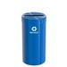 Glaro, Inc. Trash Can Stainless Steel in Blue | 30 H x 15 W x 15 D in | Wayfair P1542BL-BL-P5