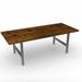 Urban Wood Goods Braddy Fir Dining Table Wood/Metal in Brown | 30 H x 60 W x 30 D in | Wayfair F-SS-DT-1-60-30-30-A