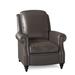 Birch Lane™ Knightdale 34" Wide Faux Leather Standard Recliner Fade Resistant/Genuine Leather in Gray/Brown | 40 H x 34 W x 39.5 D in | Wayfair