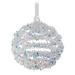 The Holiday Aisle® Coil Iris Glitter Ball Ornament Glass in Blue | 3 H x 3 W x 3 D in | Wayfair 37796CD483664D1D8879DFA23261C98A