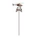 Williston Forge Wiltz Helicopter Airplane Weathervane Metal/Steel in Brown/Gray | 28 H x 21 W x 9 D in | Wayfair A783BC6F52CA47D9B04A4D1AC0051DB2