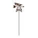 Williston Forge Wimberley High Wing Airplane Weathervane Metal/Steel in Brown/Gray | 28 H x 21 W x 9 D in | Wayfair