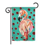 Bay Isle Home™ Tello 2-Sided Polyester 1.54 x 1.08 ft Garden Flag in Green/Pink | 18.5 H x 13 W in | Wayfair CA552855FAEE4EB8B85A434CFEEB6123