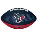 Rawlings NFL Downfield Youth Size Football with 5X HD Grip, Houston Texans