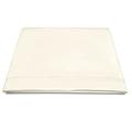 Pizuna 100% Cotton King Size Flat Sheet Ivory, 400 Thread Count Long Staple Cotton Flat Sheet King Size 275x280 cm, Soft Sateen Weave Top Sheet King Size (Cotton King Flat Sheet Ivory)