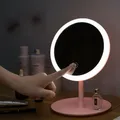 Miroir de maquillage pliant grossissant à Led miroir de vanité de voyage Compact chargeur USB