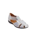 Wide Width Women's The Cheryl Flat by Comfortview in Silver Metallic (Size 8 1/2 W)