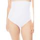 Plus Size Women's Shadow Stripe Shaper High-Waist Brief by Secret Solutions in White (Size 34/36) Body Shaper