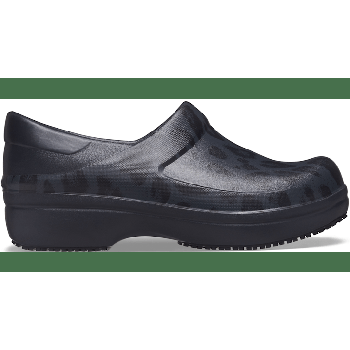 Crocs Black / Leopard Women’S Neria Pro Ii Graphic Work Clog Shoes