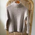 J. Crew Sweaters | J Crew Funfetti Mockneck Sweater Wool Blend | Color: Cream/Tan | Size: M