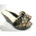 Coach Shoes | Coach Geri Size 8.5 B Wedge Sandals Signature 8.5 | Color: Brown/Tan | Size: 8.5