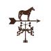 Charlton Home® Iosten Quarter Horse Weathervane Metal/Steel in Brown/Gray | 70 H x 21 W x 9 D in | Wayfair 90F3F07CB5994D0C96F47E8500AE468E