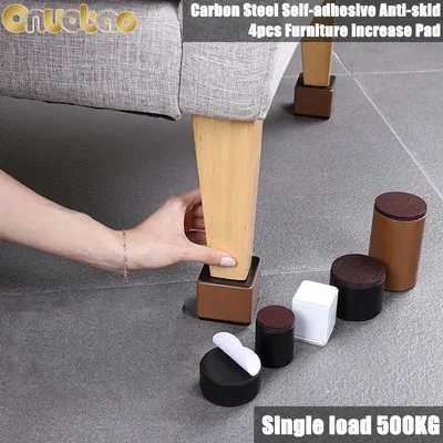 Inuobao – meuble carré en acier au carbone coussin de pied rehausseur résistant à l'usure Table