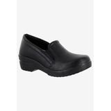 Wide Width Women's Leeza Slip-On by Easy Street in Black (Size 8 1/2 W)