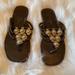 Jessica Simpson Shoes | Jessica Simpson Embellished Sandals . | Color: Brown | Size: 7.5
