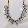 J. Crew Jewelry | J.Crew Crystal Brass Statement Necklace | Color: Gold/Silver | Size: Os