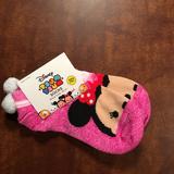 Disney Accessories | Disney Minnie Mouse Socks Kids | Color: Black/Pink | Size: Osg